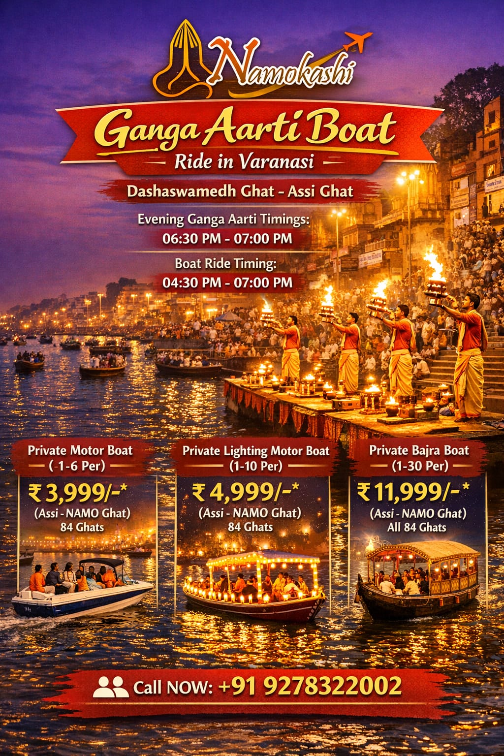 Luxury Boat Booking in Varanasi
